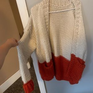chunky knit sweater